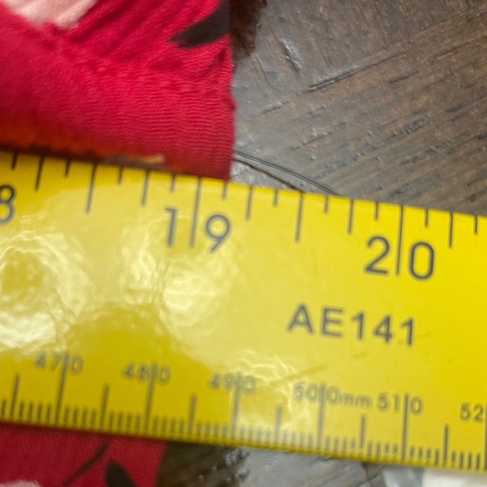 Billabong Red Patterned Blouse Flared Half Open S… - image 8